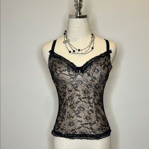 Fantasie Black Lace Camisole Top